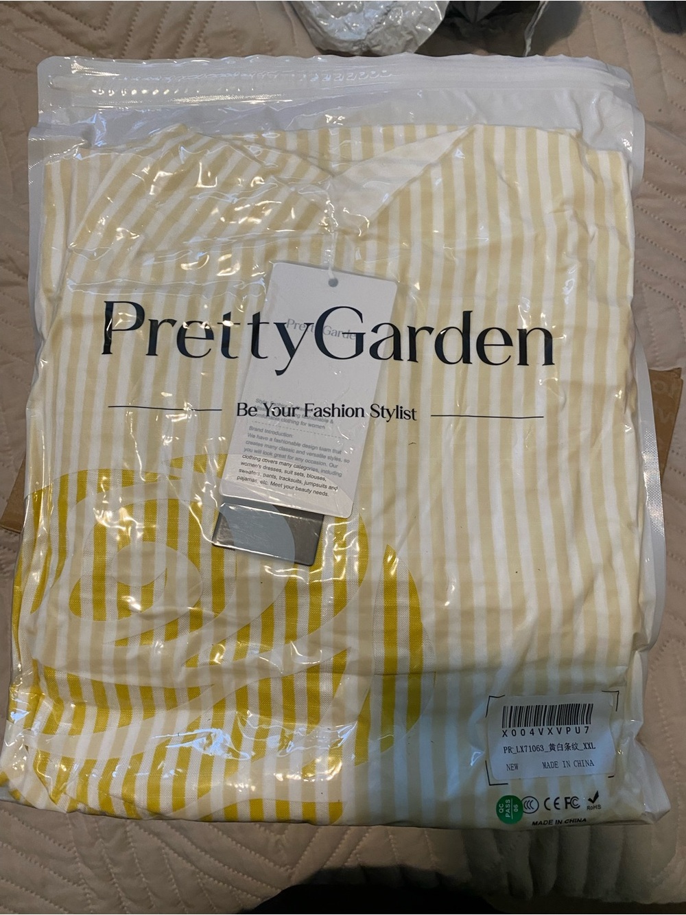 Yellow Striped Square-Neck Maxi Dress - Picture 3 of 3
